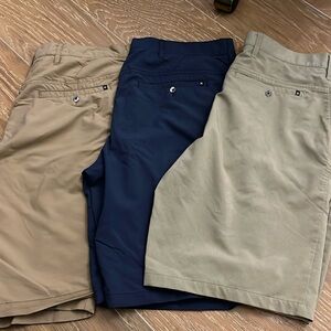 Men’s Hurley stretch hybrid walkshorts bundle lot size 32 khaki blue shorts